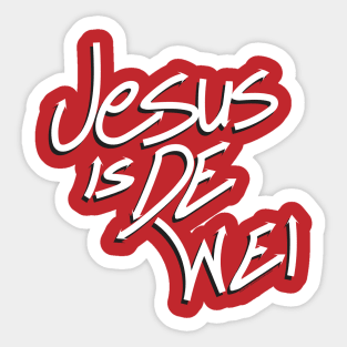 Jesus is De Wei Sticker